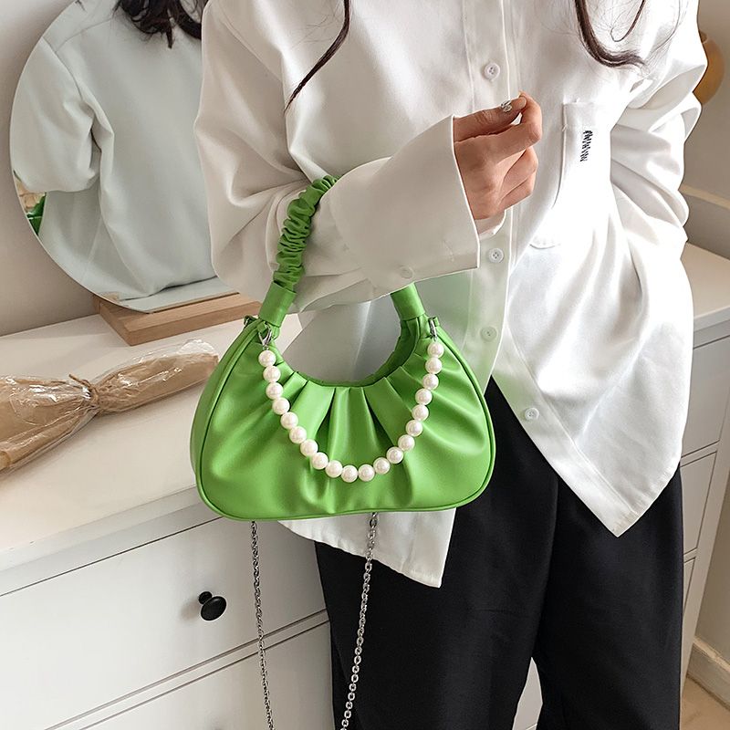 Perla Damska Mała Luksusowa Torebka Typu Crossbody - Czarny