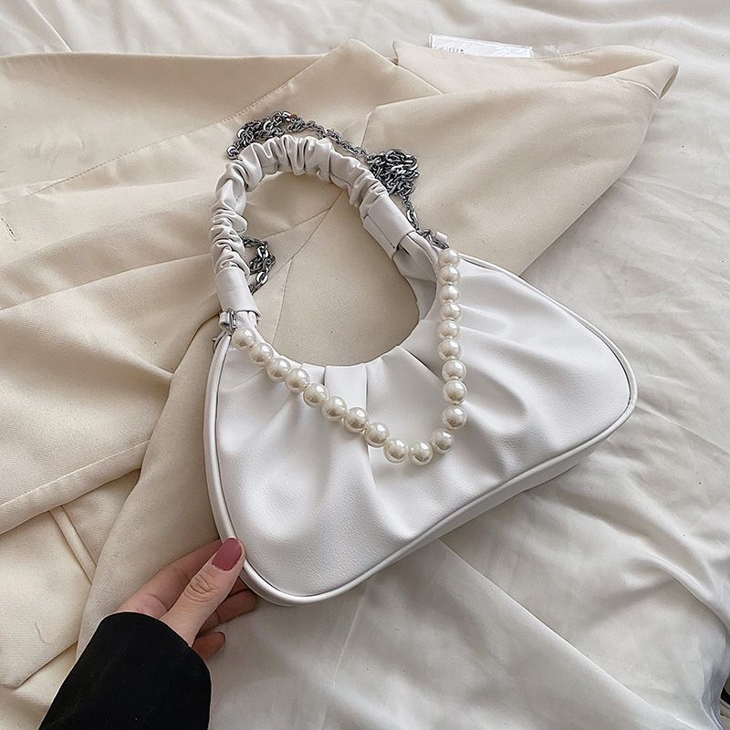 Perla Damska Mała Luksusowa Torebka Typu Crossbody - Czarny