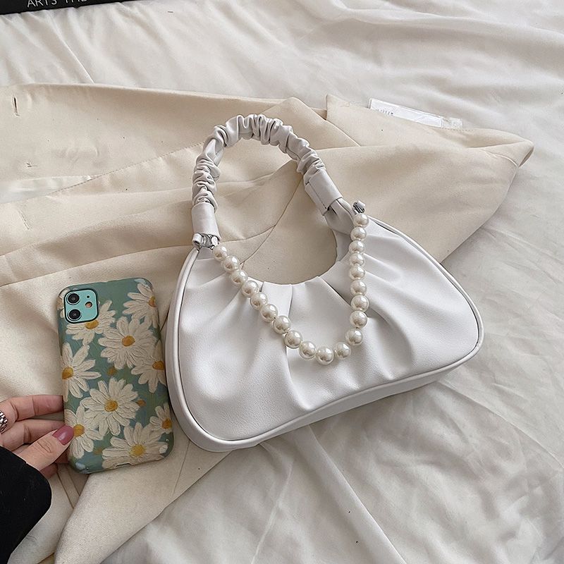 Perla Damska Mała Luksusowa Torebka Typu Crossbody - Czarny