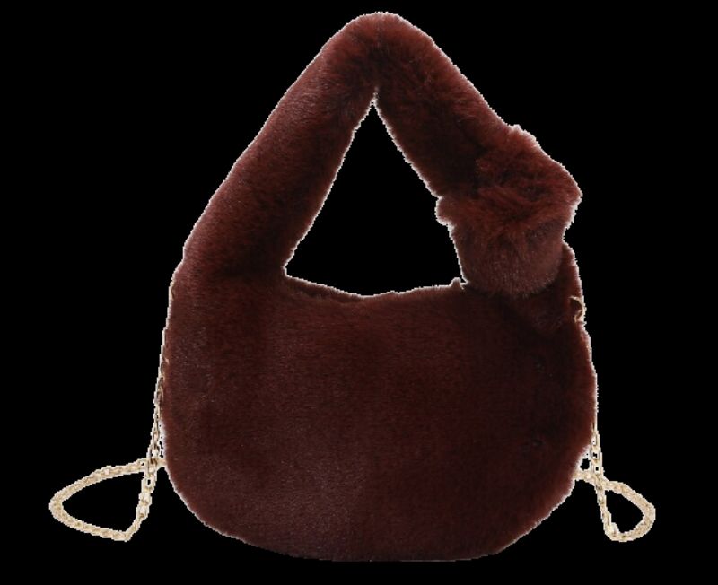 Perlita Damska Torebka Crossbody Na Ramię Ze Sztucznej Skóry - Brązowy