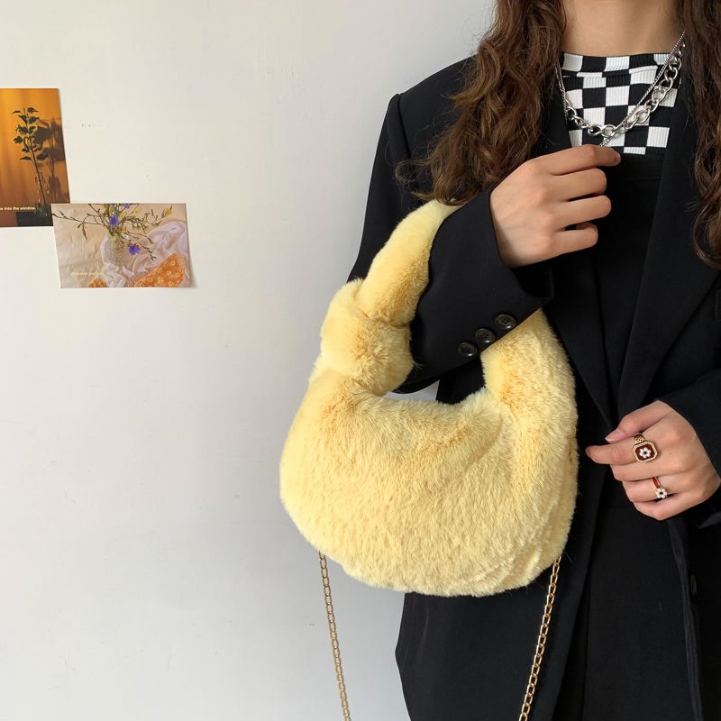 Perlita Damska Torebka Crossbody Na Ramię Ze Sztucznej Skóry - Brązowy