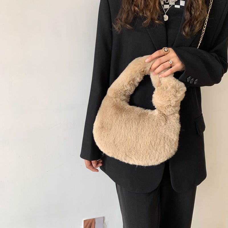 Perlita Damska Torebka Crossbody Na Ramię Ze Sztucznej Skóry - Brązowy