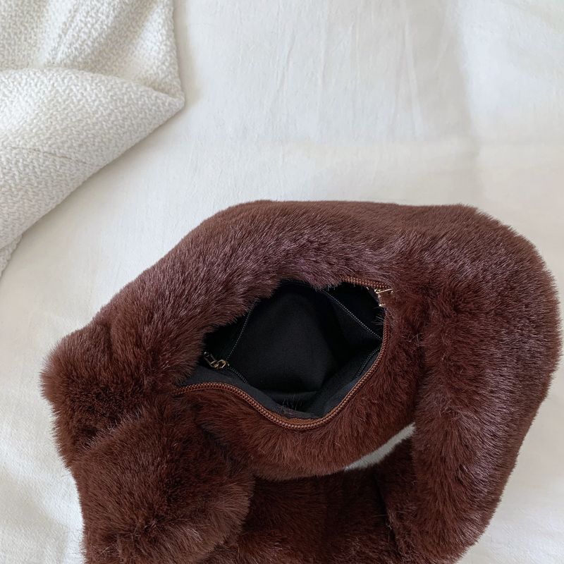 Perlita Damska Torebka Crossbody Na Ramię Ze Sztucznej Skóry - Brązowy