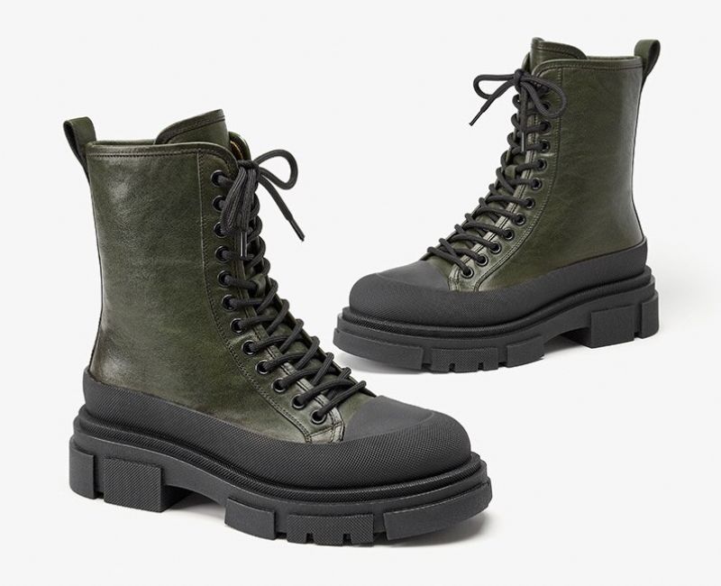 Perny Damskie Buty Na Platformie - Czarny