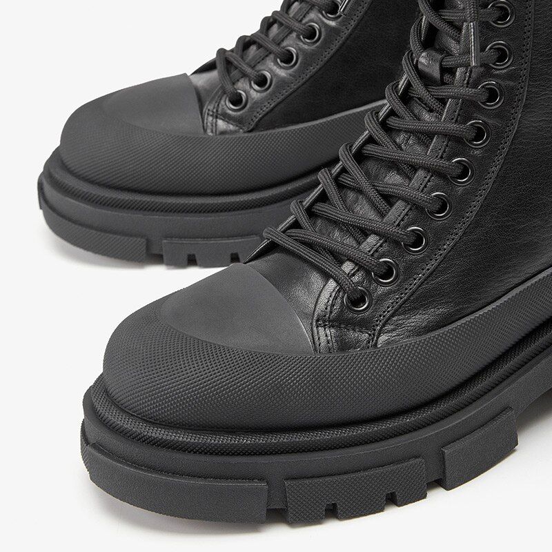 Perny Damskie Buty Na Platformie - Czarny