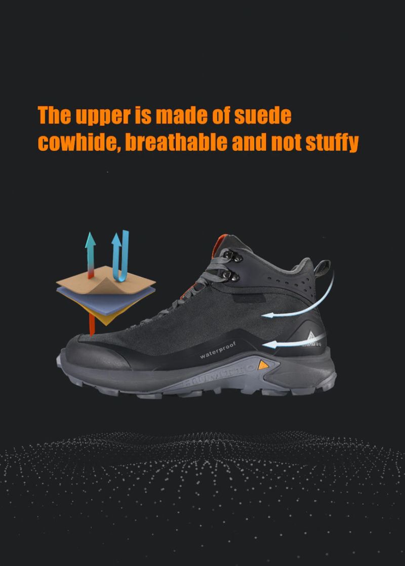 Perseo Męskie Buty Trekkingowe - Szary