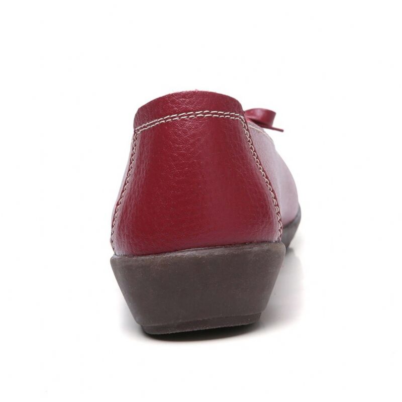 Petunia Damskie Buty Mokasyny - Wino czerwony
