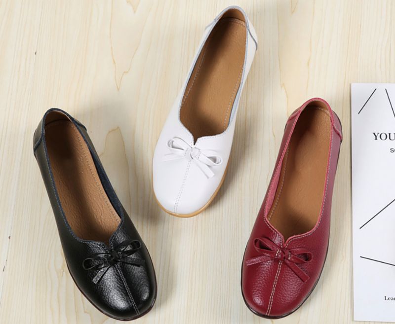 Petunia Damskie Buty Mokasyny - Wino czerwony