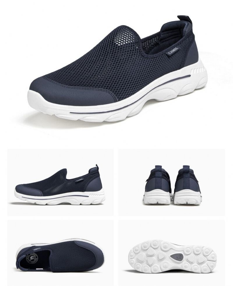 Phineas Męskie Oddychające Buty Z Siateczki - Czarny