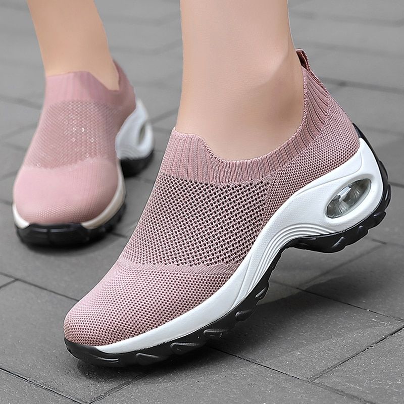 Pier Damskie Oddychające Buty Do Chodzenia - Różowy