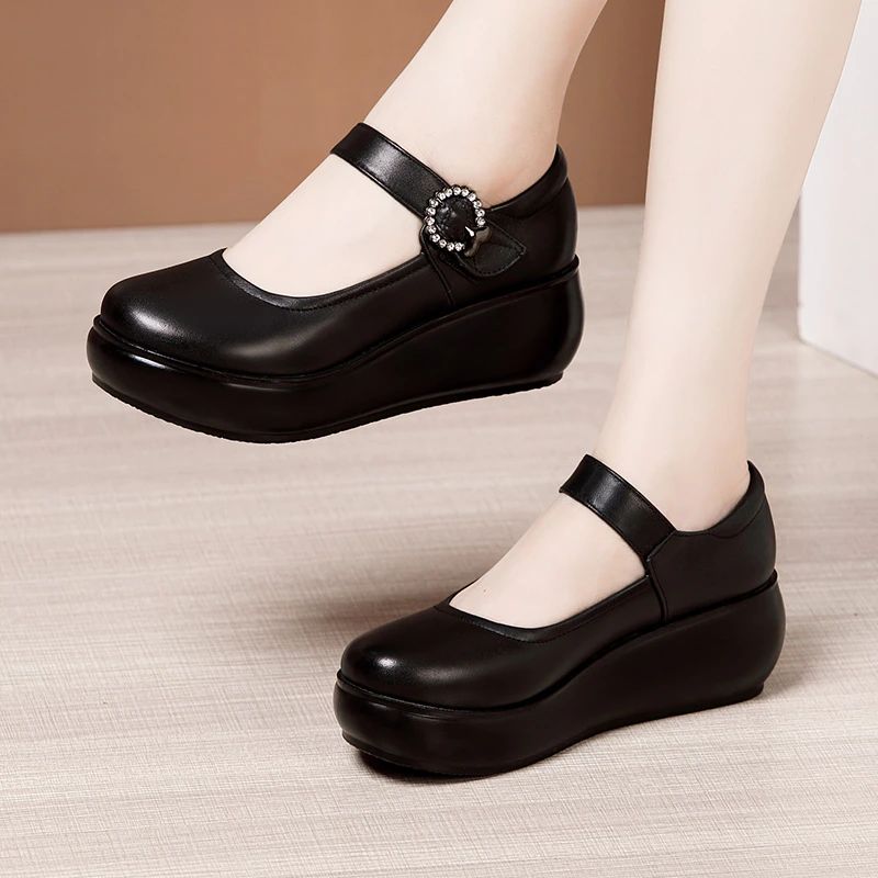 Piery Damskie Codzienne Buty Na Platformie - Czerwony