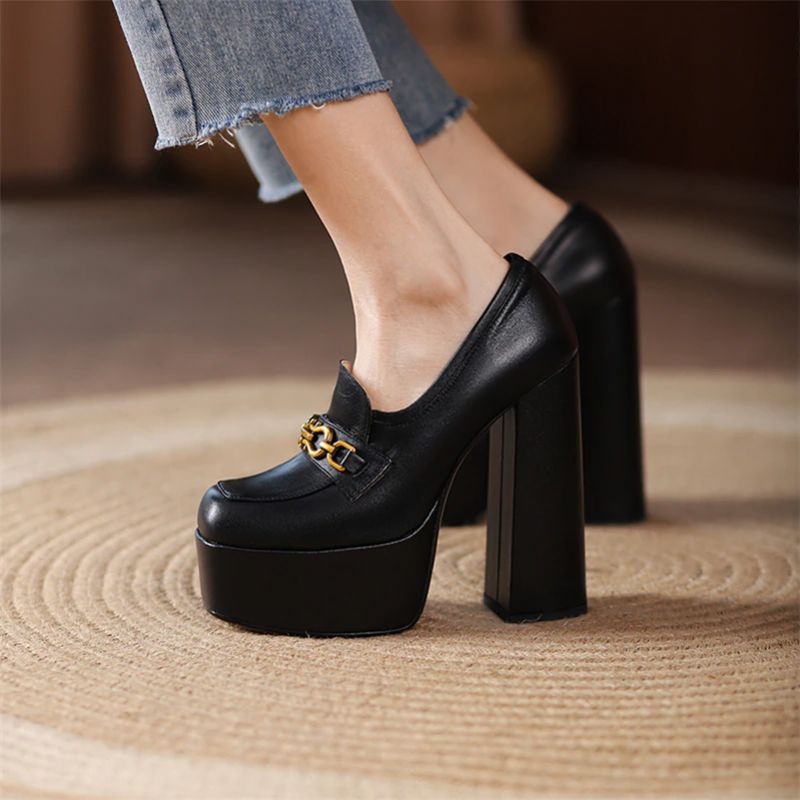Pilar Damskie Buty Na Platformie - Morelowy