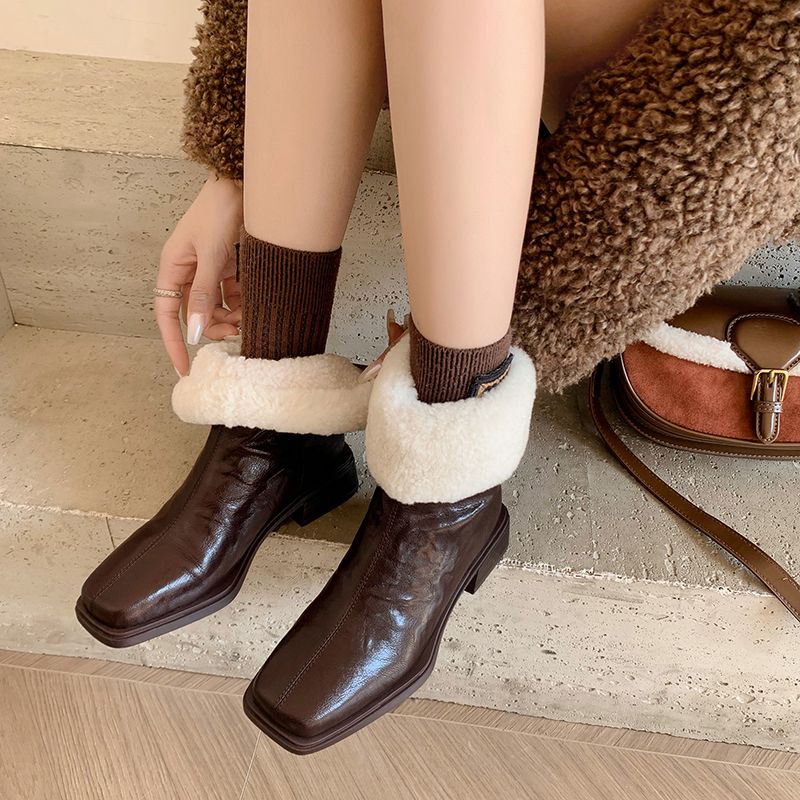 Pilar Damskie Buty Śnieżne Do Kostki - Czarny