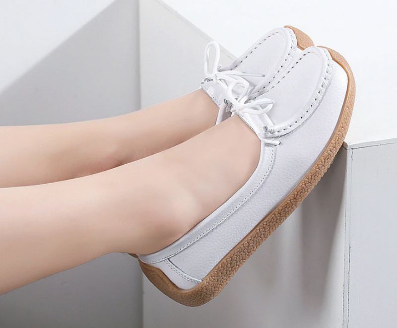 Pilar Damskie Mokasyny Płaskie Buty - Szary