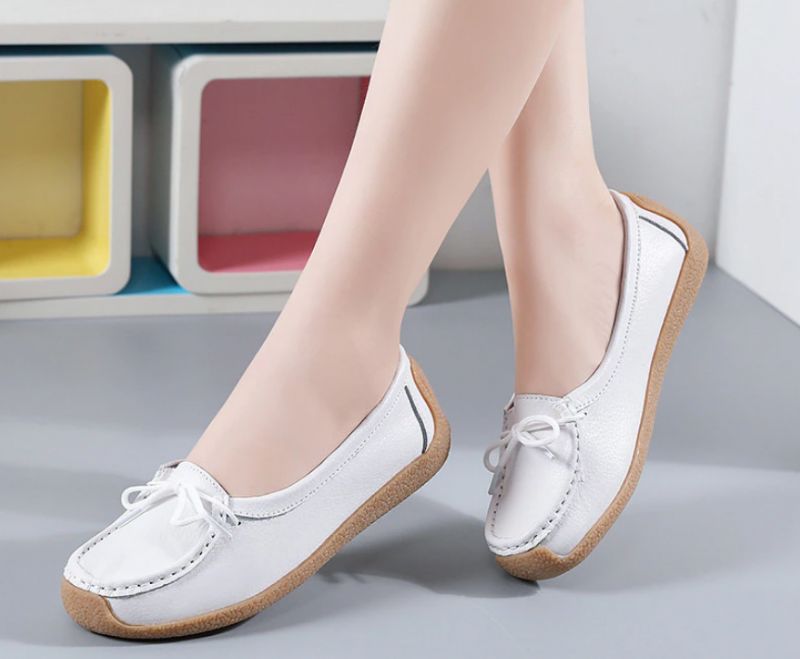 Pilar Damskie Mokasyny Płaskie Buty - Szary