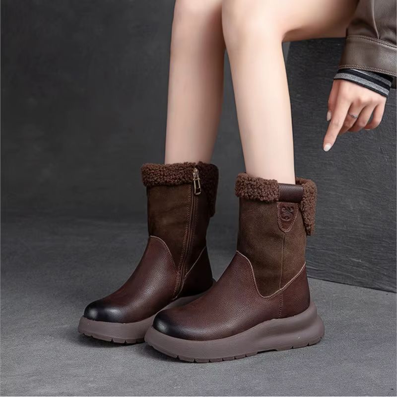 Pina Damskie Buty Śnieżne Do Kostki - Beżowy
