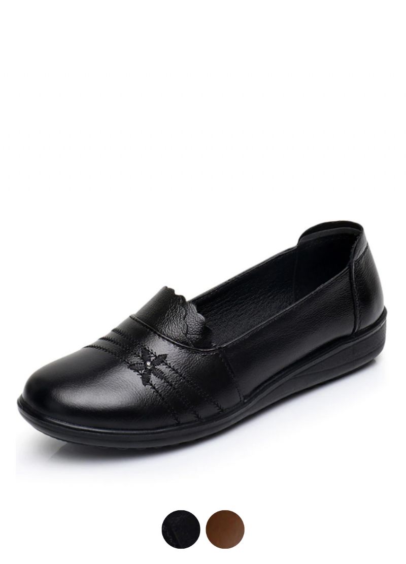 Płaskie Buty Damskie Ame Ze Skóry Naturalnej