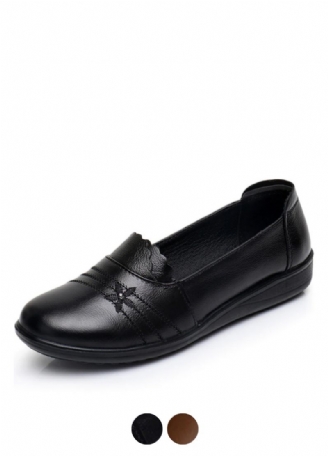 Płaskie Buty Damskie Ame Ze Skóry Naturalnej