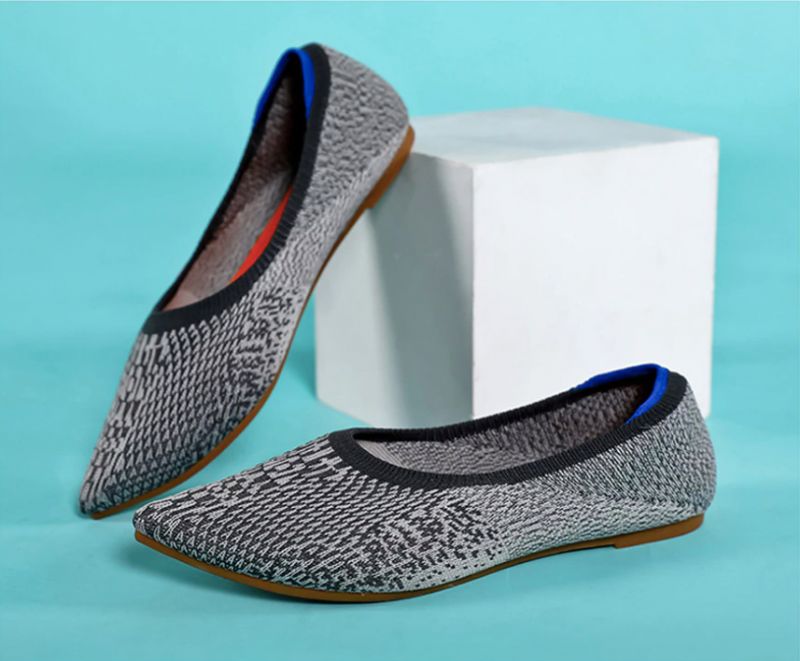 Płaskie Buty Damskie Charo - Ciemnoszary
