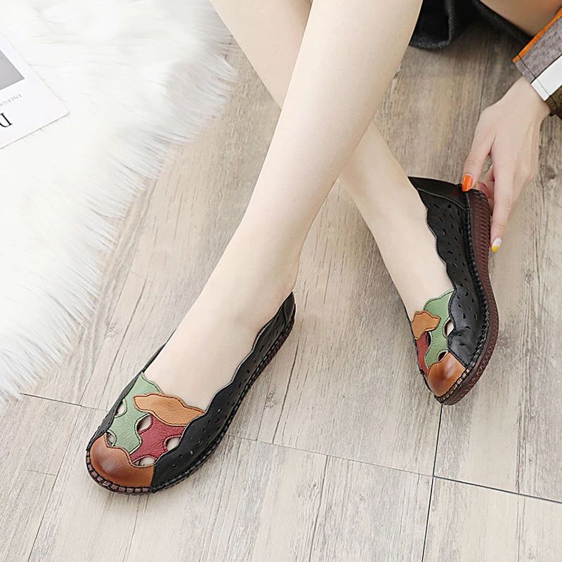 Płaskie Buty Damskie Ciara - Brązowy