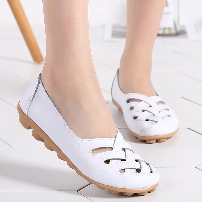 Płaskie Buty Damskie Criss - Ciemny Niebieski