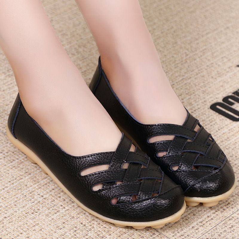 Płaskie Buty Damskie Criss - Ciemny Niebieski