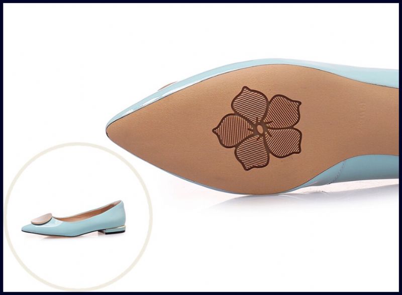 Płaskie Buty Damskie Dinora - Jasnoniebieski