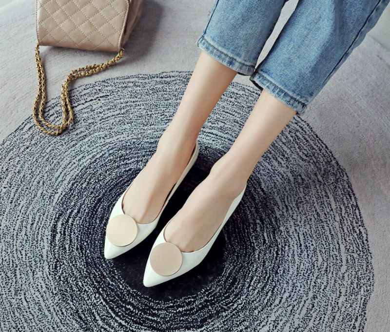 Płaskie Buty Damskie Dinora - Jasnoniebieski