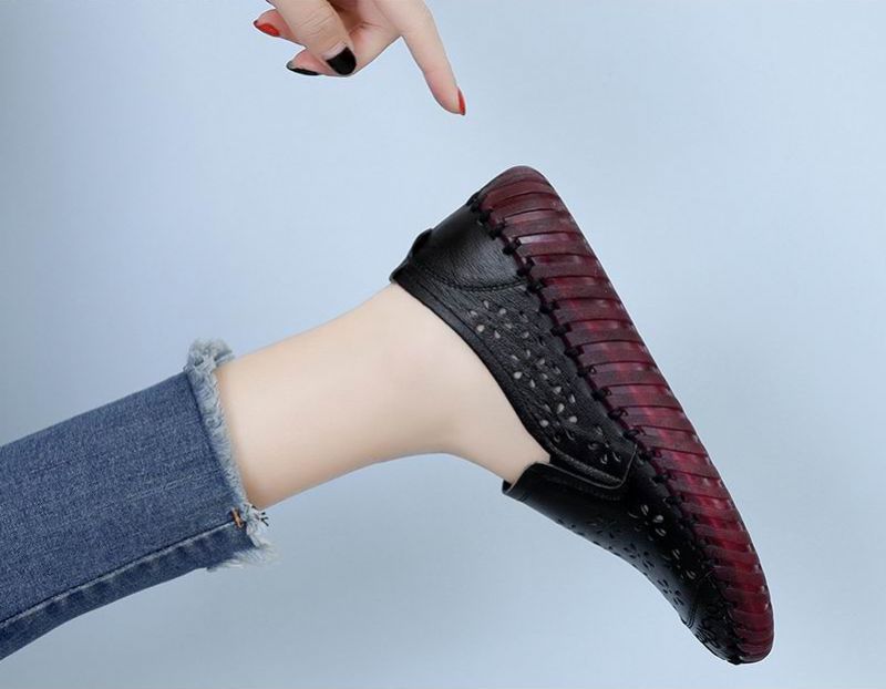 Płaskie Buty Damskie Linares - Czarny