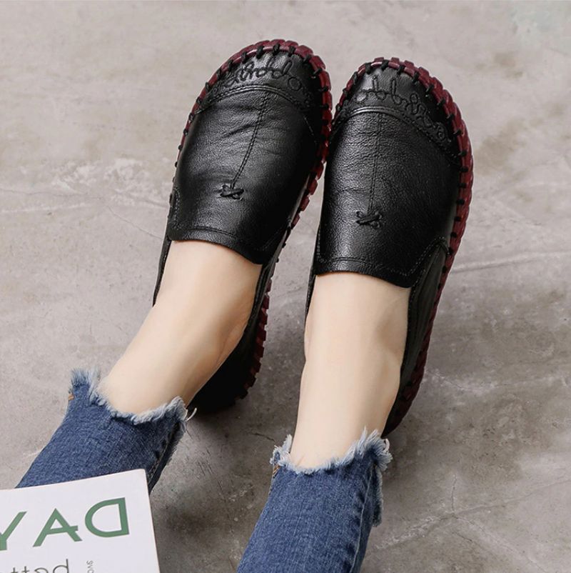 Płaskie Buty Damskie Linares - Czarny