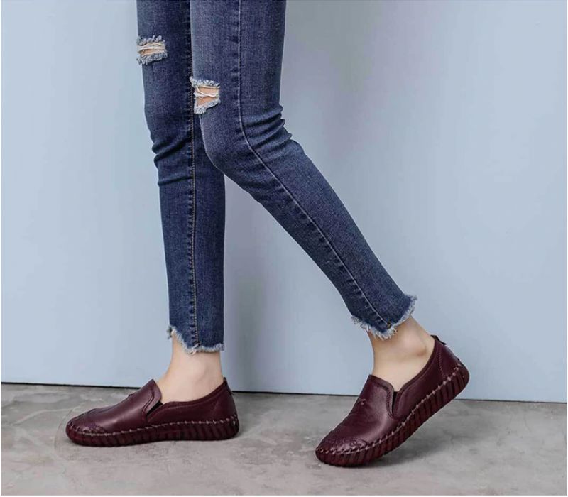 Płaskie Buty Damskie Linares - Czarny