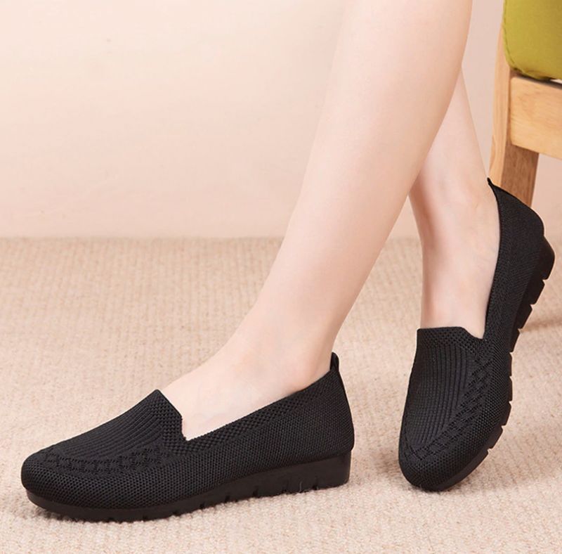 Płaskie Buty Damskie Lucie Mokasyny - Czarny