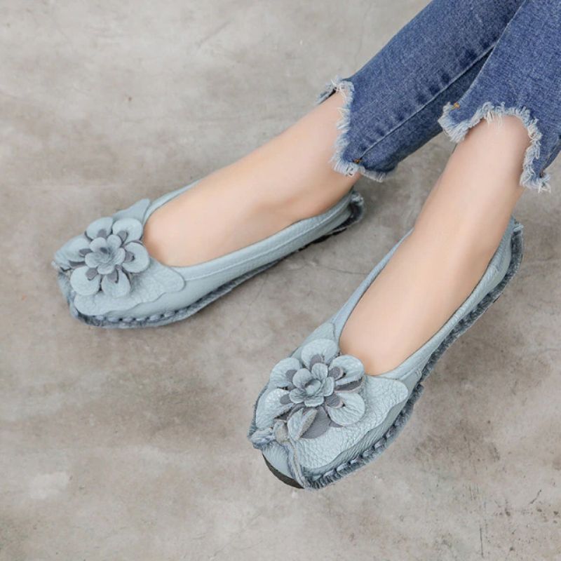 Płaskie Buty Damskie Marcela - Żółty