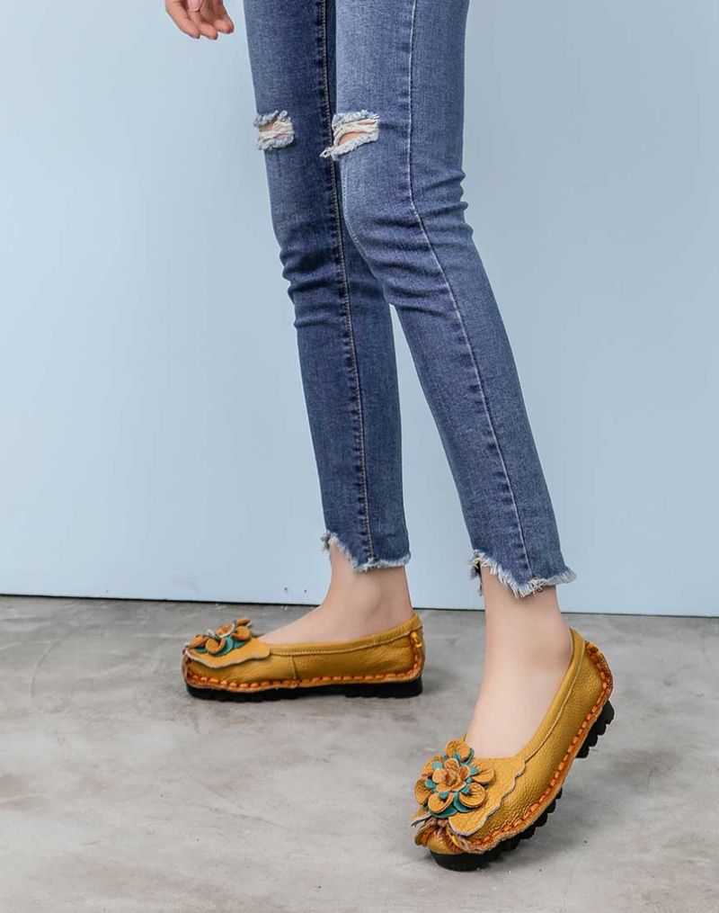 Płaskie Buty Damskie Marcela - Żółty