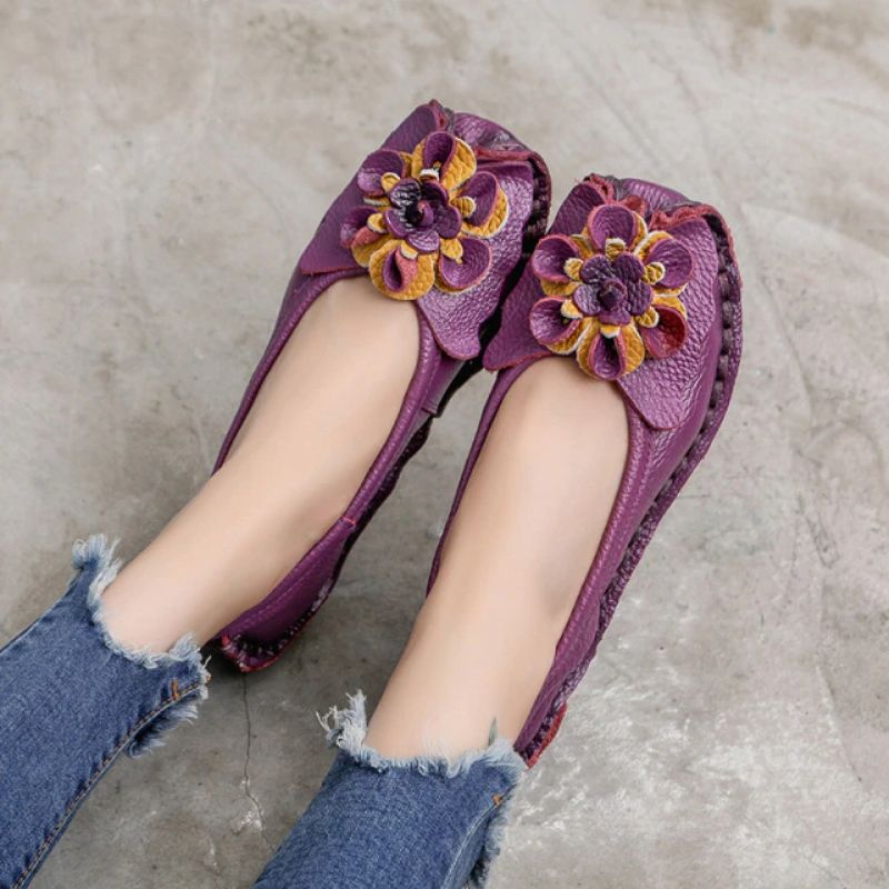 Płaskie Buty Damskie Marcela - Żółty