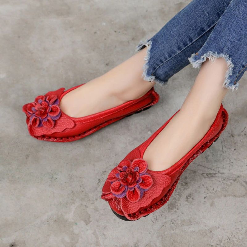 Płaskie Buty Damskie Marcela - Żółty