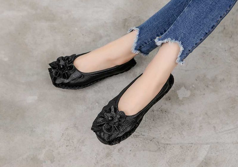 Płaskie Buty Damskie Marcela - Żółty