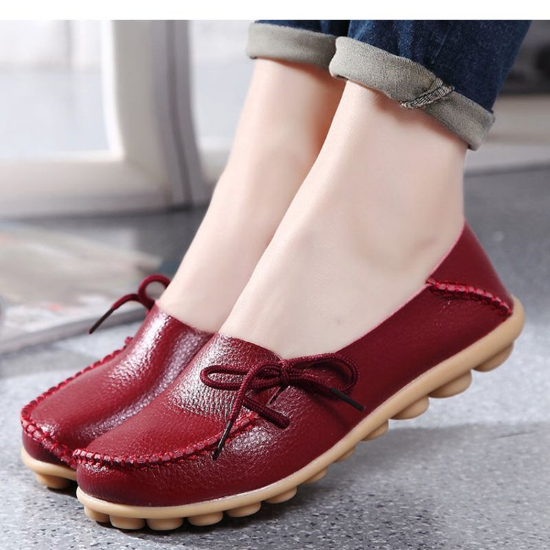Płaskie Buty Damskie Marcela - Czerwony