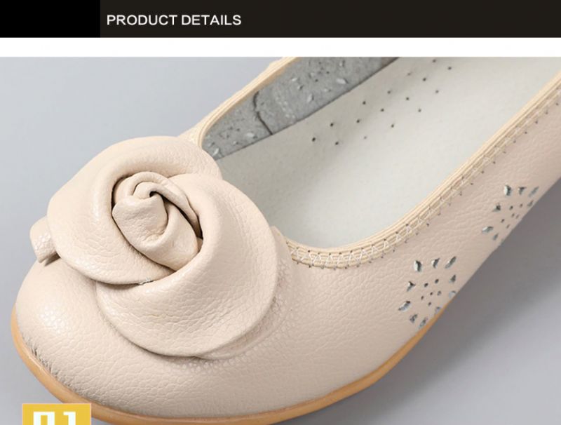 Płaskie Buty Damskie Marian - Beżowy
