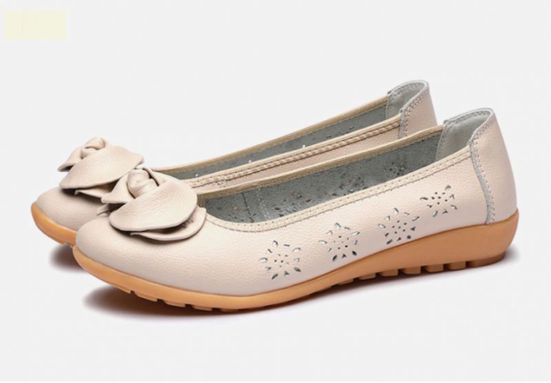 Płaskie Buty Damskie Marian - Beżowy