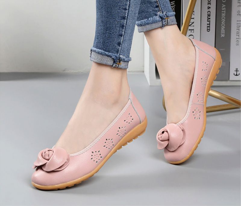 Płaskie Buty Damskie Marian - Beżowy