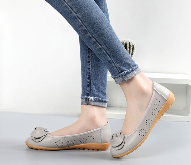 Płaskie Buty Damskie Marian - Beżowy