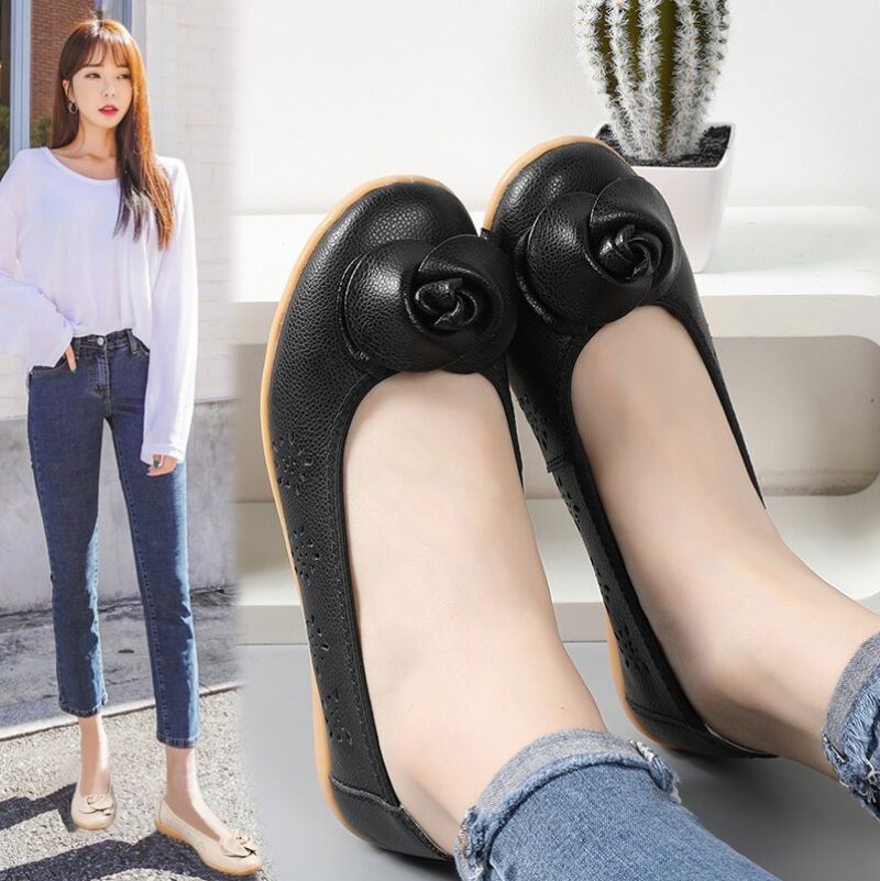 Płaskie Buty Damskie Marian - Beżowy