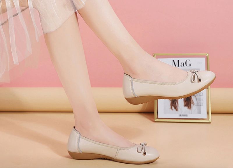 Płaskie Buty Damskie Masha - Beżowy