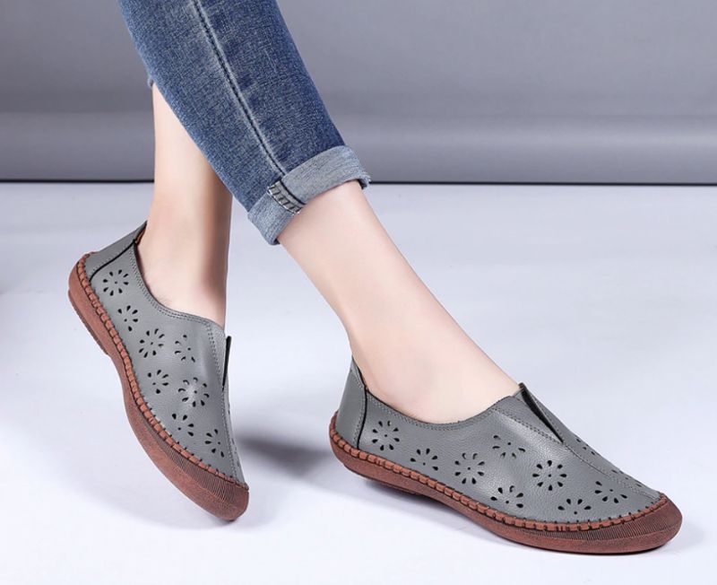 Płaskie Buty Damskie Merida - Czerwony węzeł motylkowy