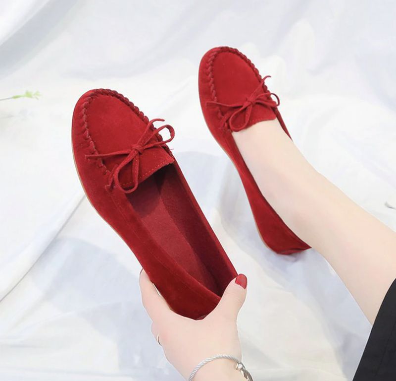 Płaskie Buty Damskie Mileidy - Żółty