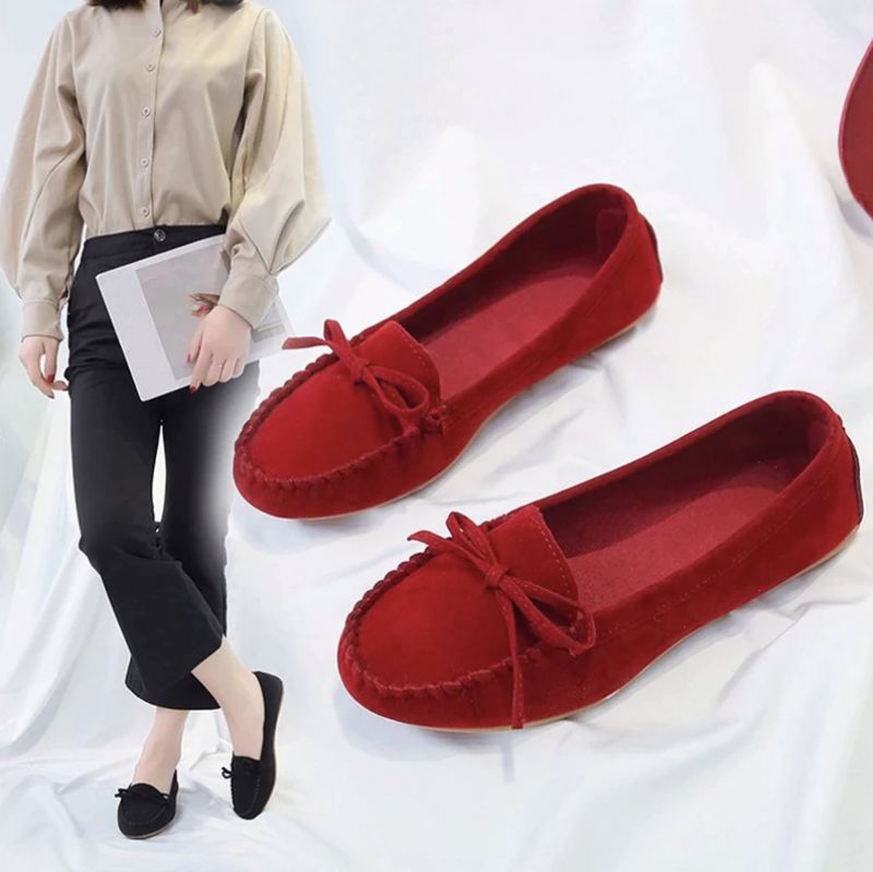 Płaskie Buty Damskie Mileidy - Żółty