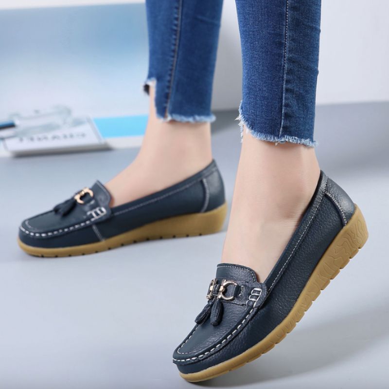 Płaskie Buty Damskie Pola - Pomarańczowy