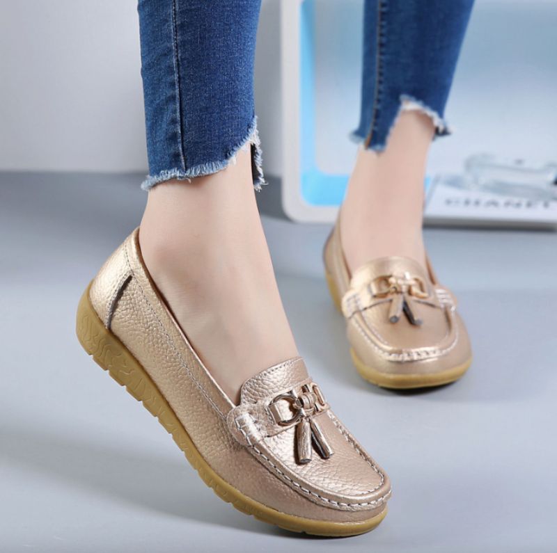 Płaskie Buty Damskie Pola - Pomarańczowy