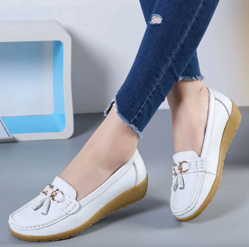 Płaskie Buty Damskie Pola - Pomarańczowy